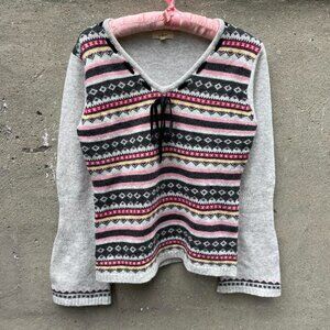 Flare Sleeve Boho Sweater